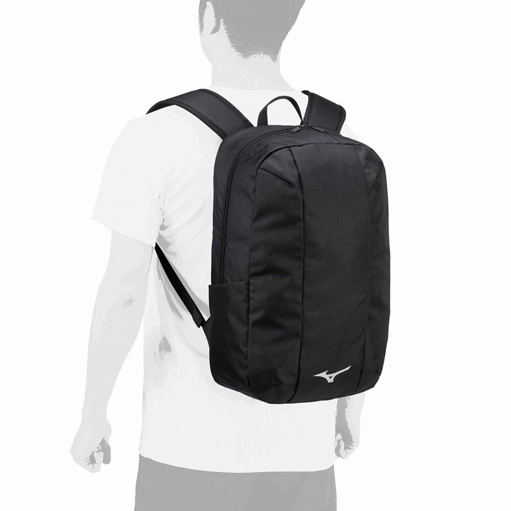 Sac à dos Mizuno WASO 25L noir, design japonais moderne