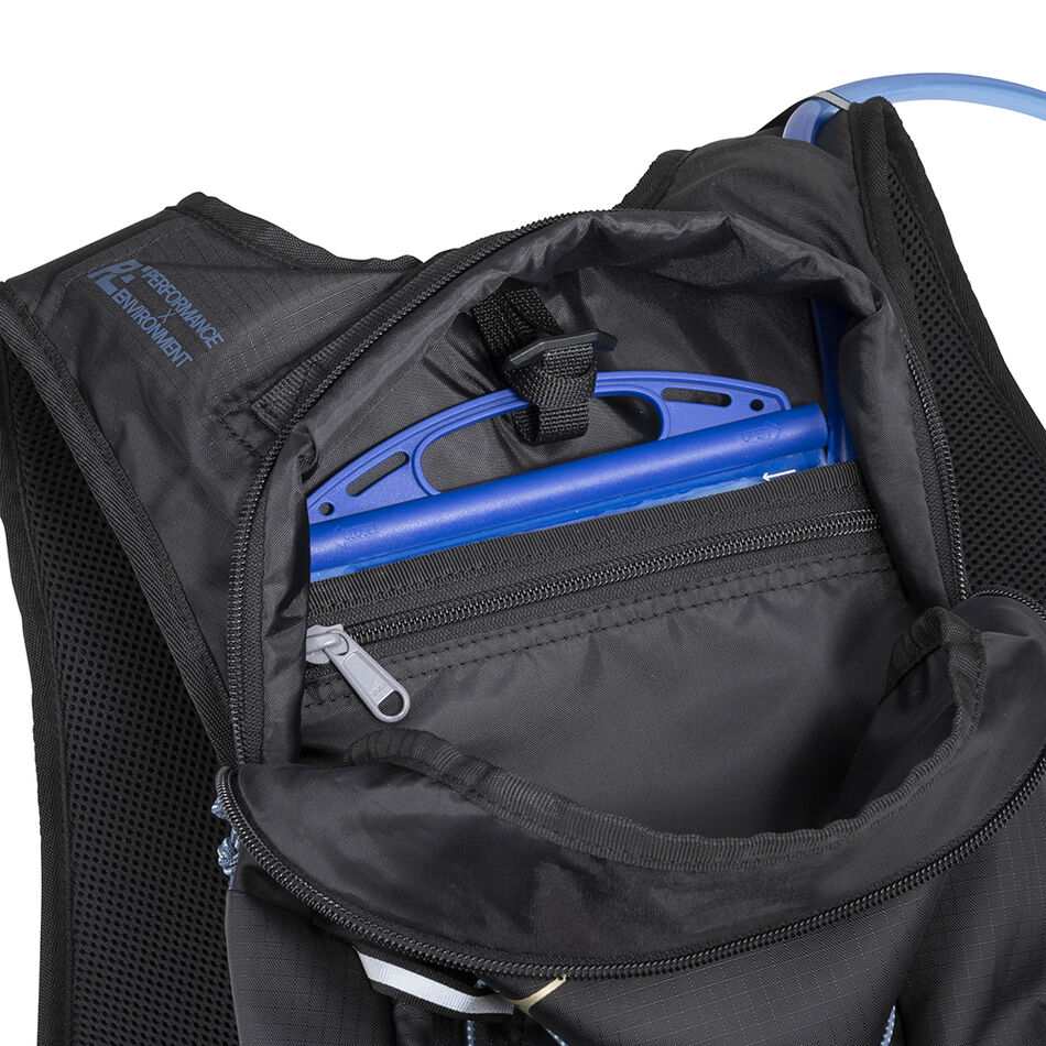 Sac à dos Mizuno 11L noir, bande réfléchissante
