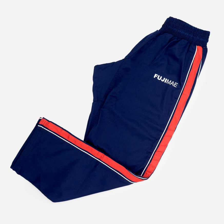Pantalon Arts Martiaux Training FUJIMAE bleu et rouge