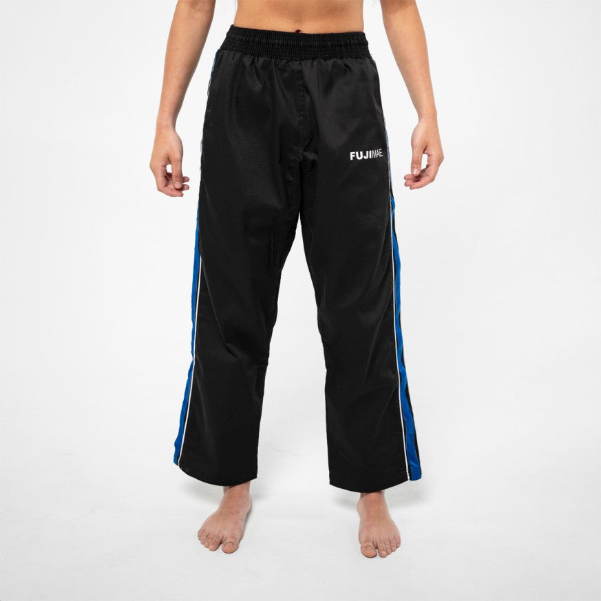 Pantalon Arts Martiaux Training FUJIMAE noir et bleu