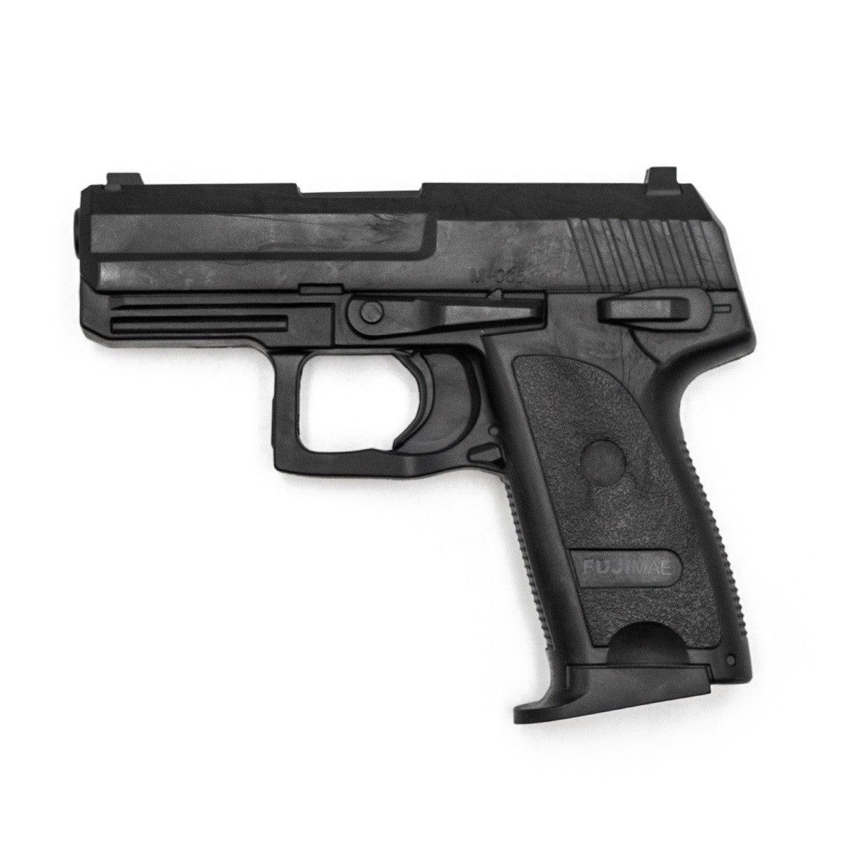 Black FUJIMAE SD-H93C training pistol made of durable thermoplastic rubber for realistic self-defense training