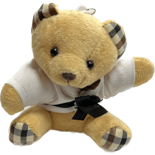 Porte-clés peluche Ours Karateka Mizuno - Boutique des Arts Martiaux et Sports de Combat