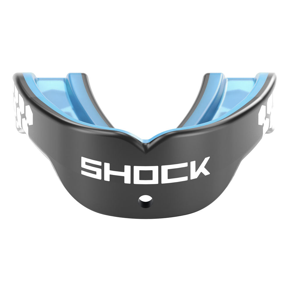 Protège-dents Shock Doctor Gel Max Power carbon noir, vue de face