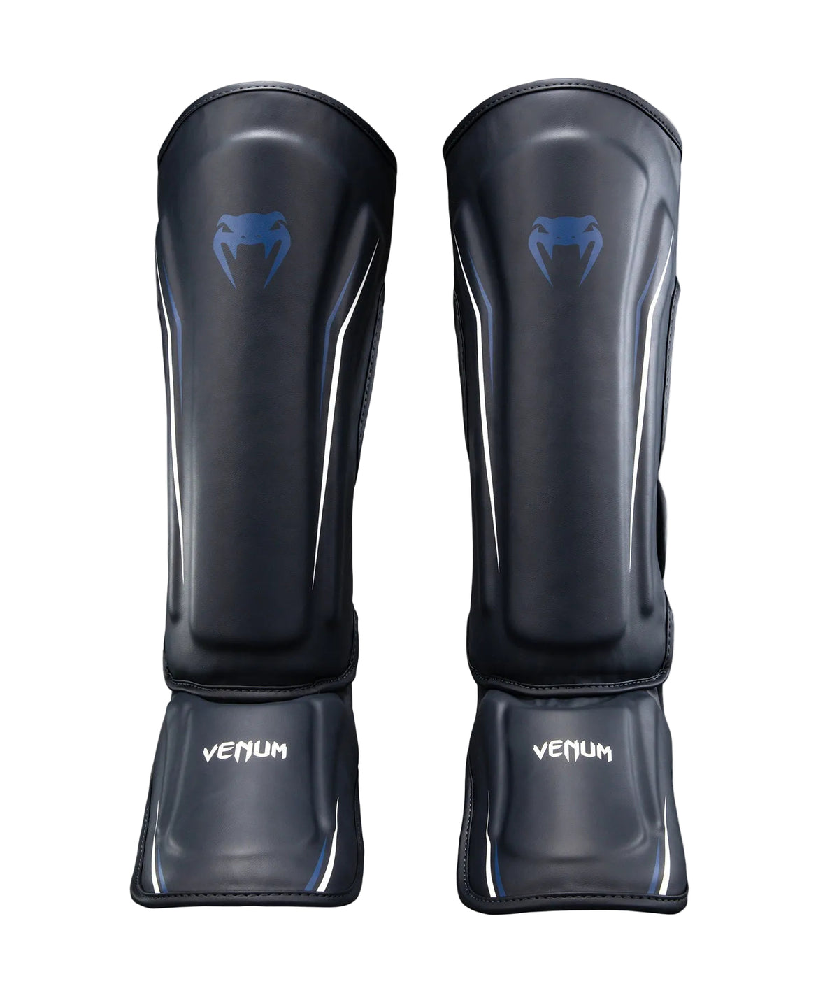 Protège-tibias Venum G-Core Bleu Marine/Blanc vue de détail