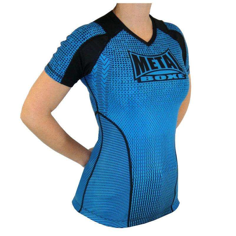 Rashguard femme Metal Boxe - Bleu