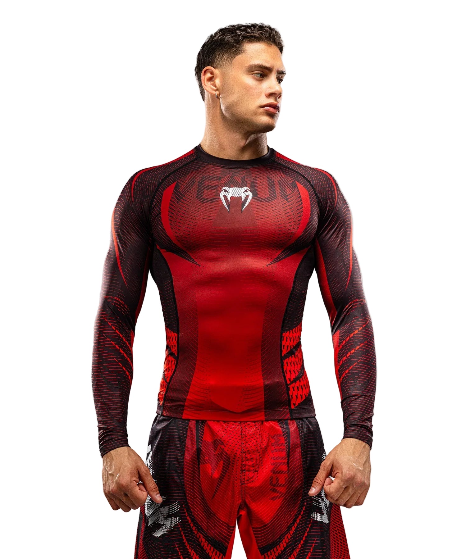 Rashguard Manches Longues Venum Galactic 3.0 Rouge/Argent