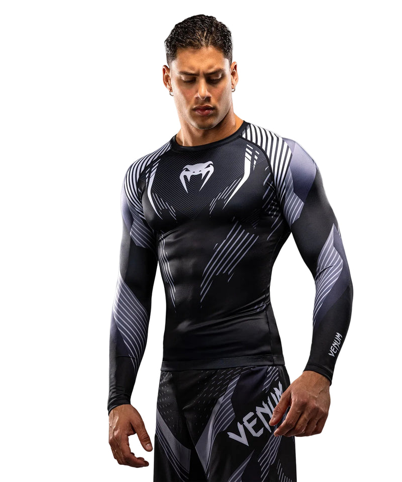 Rashguard Manches Longues Venum No-Gi 6.0 - Noir/Blanc