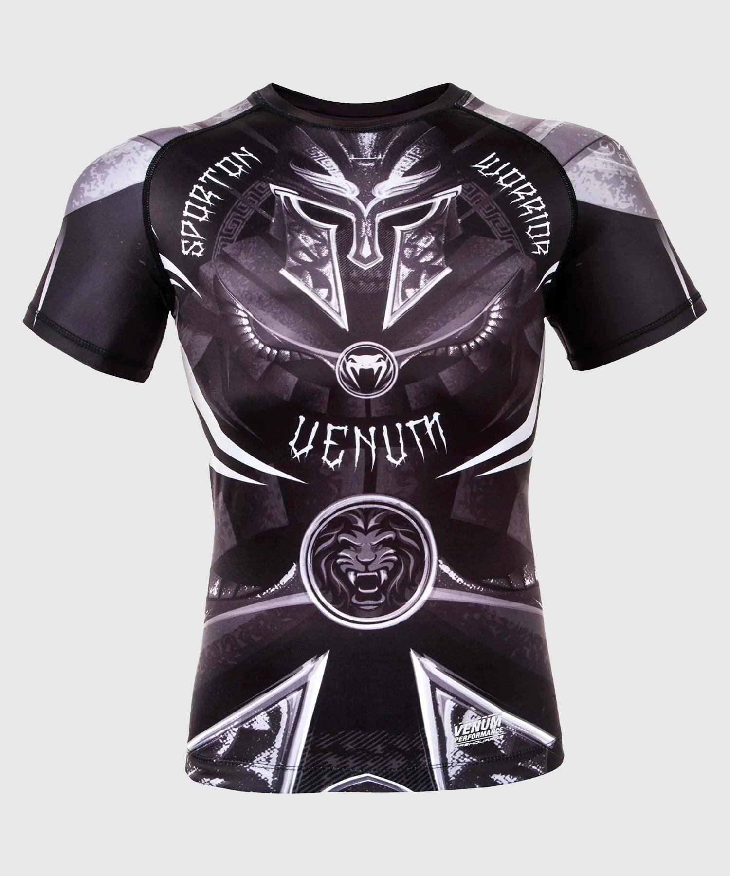 Rashguard Venum Gladiator 3.0 Manches courtes - Noir/Blanc