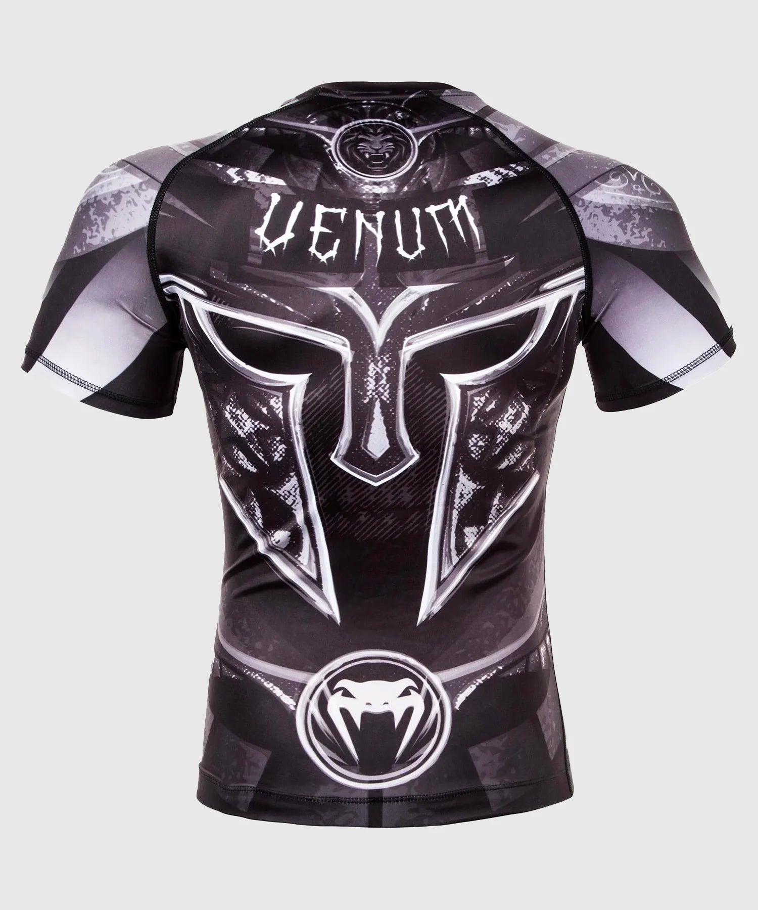 Rashguard Venum Gladiator 3.0 Manches courtes - Noir/Blanc