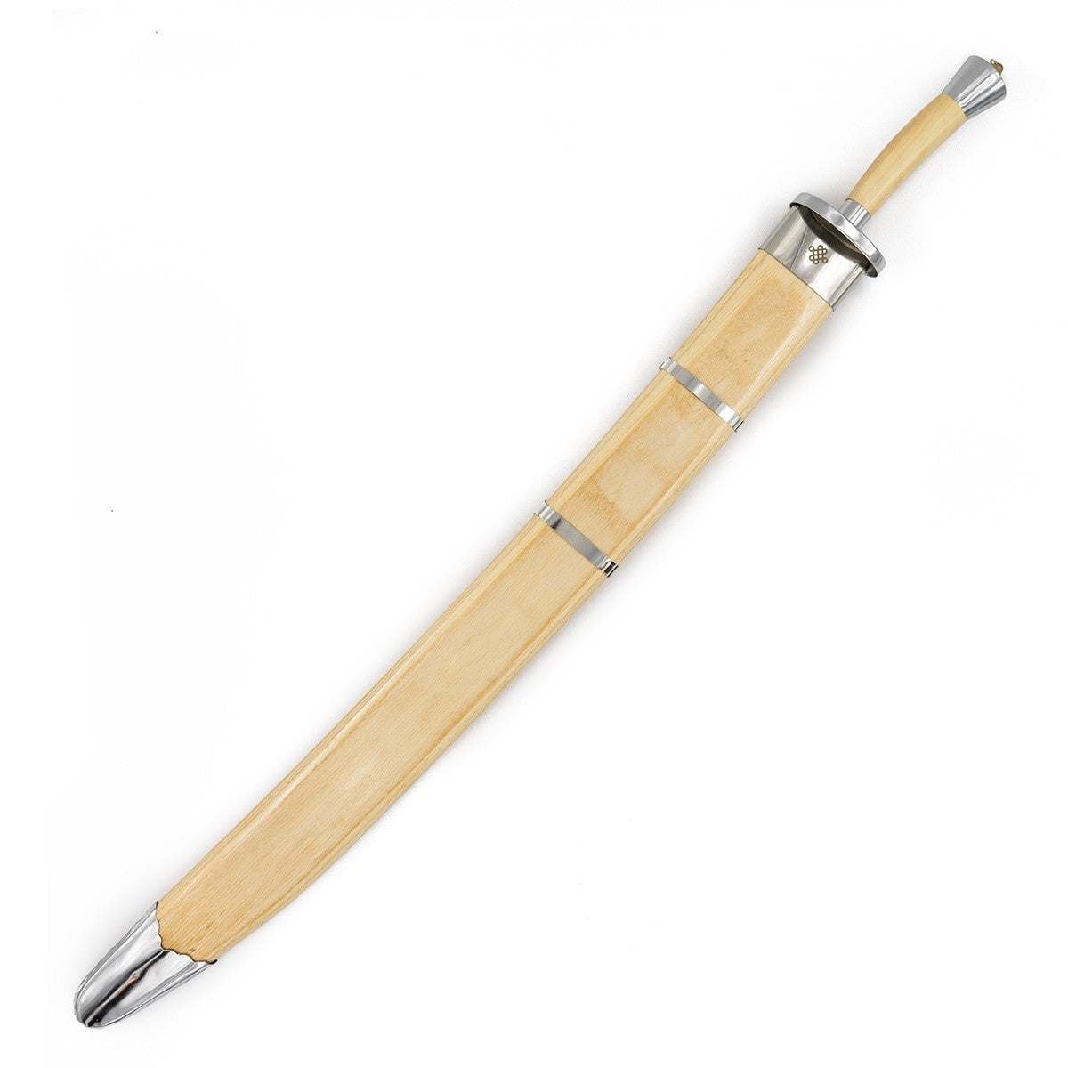 Sabre de Kung Fu semi-flexible FUJIMAE 80 cm en acier chromé