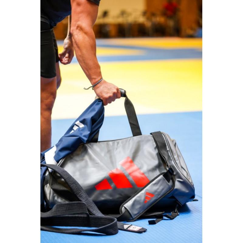 Sac de sport Adidas 2 en 1 Classic - Gris/Rouge