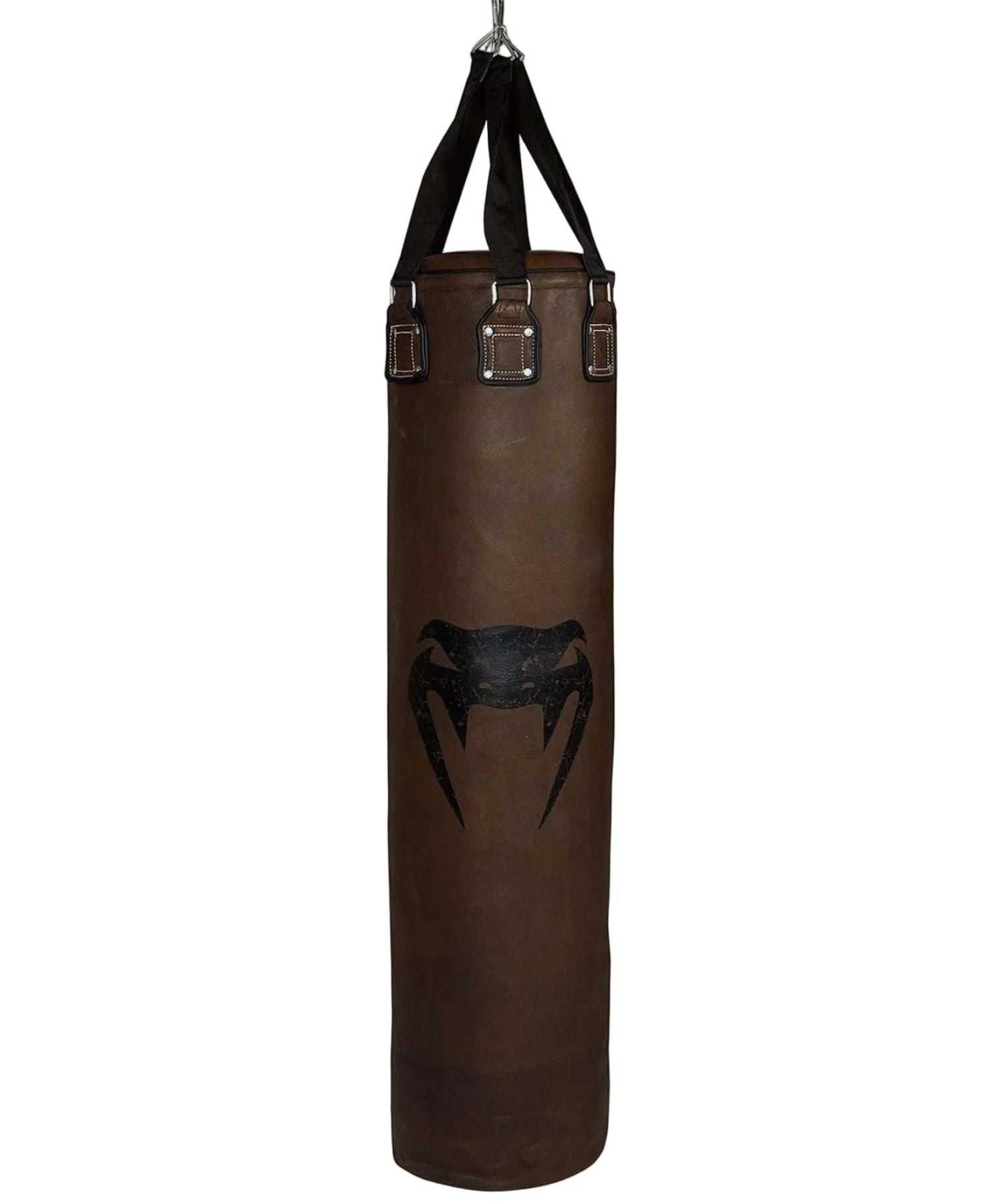 Sac de frappe Venum vintage en cuir marron 150 cm pour entraînement intensif