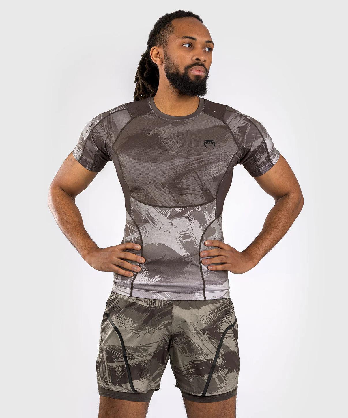 T-Shirt de Compression Venum Electron 3.0 - Manches Courtes - Sable " épuisé "