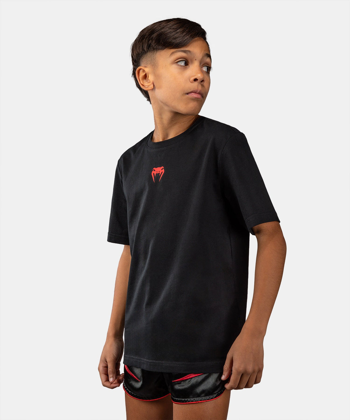 T-shirt Venum Attack Kids Noir/Rouge vue de détail