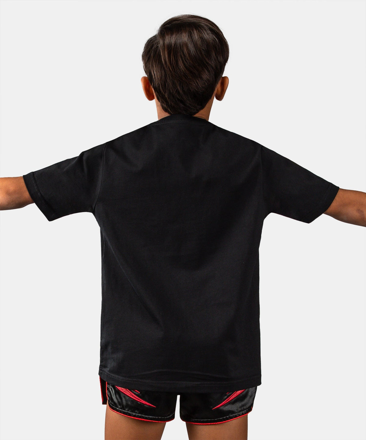 T-shirt enfant Venum Attack Noir/Rouge, logo dans le dos