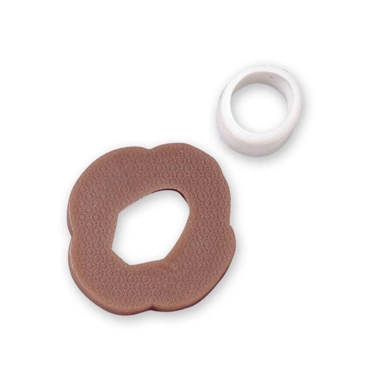 Tsuba standard en plastique dur avec gomme de maintien en caoutchouc pour bokken FUJIMAE