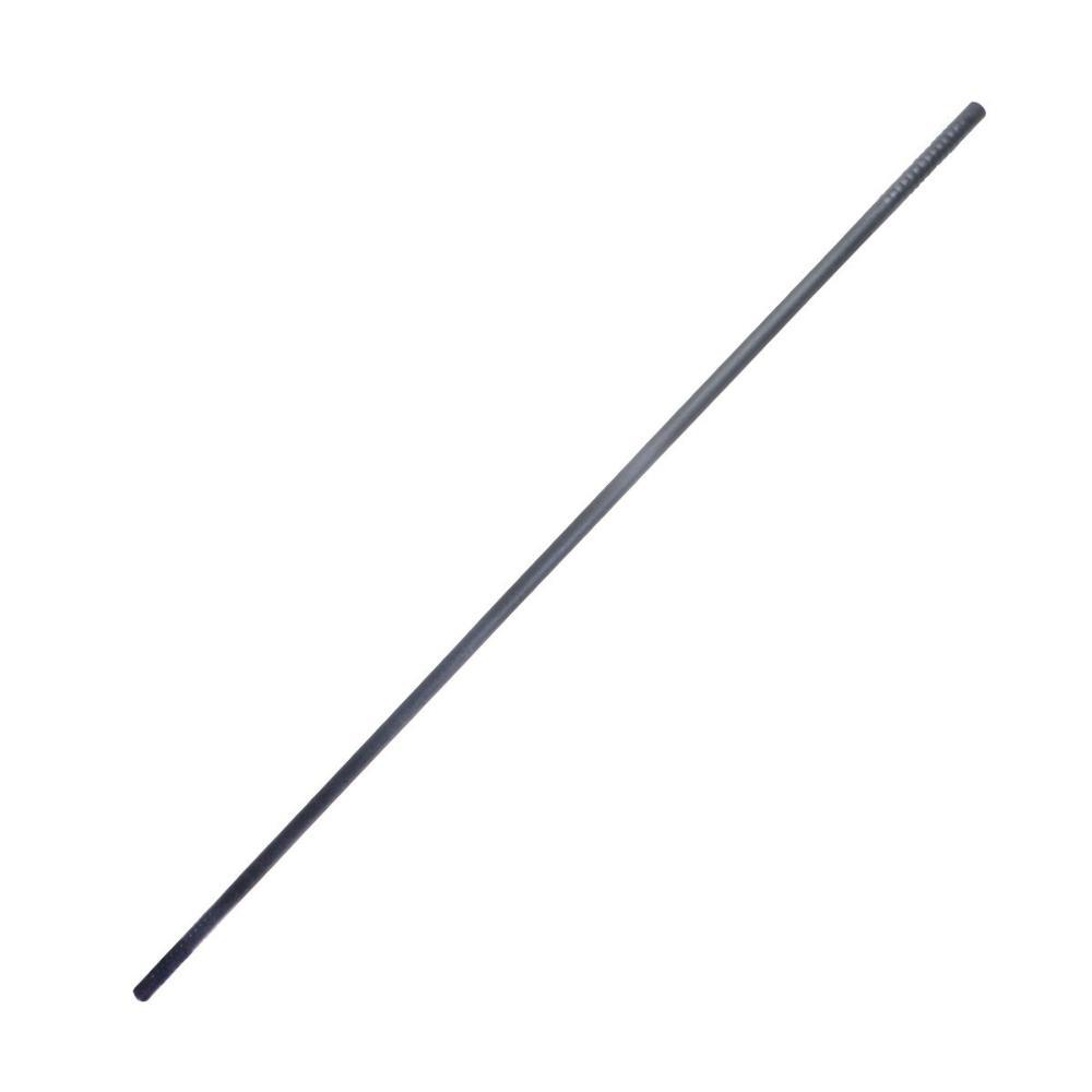 Black FUJIMAE Training polypropylene bo staff 182 cm with grooved handles for martial arts practice