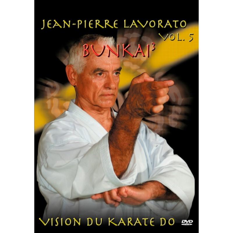Karate Shotokan Vol 5 DVD featuring Jean-Pierre Lavorato demonstrating Bunkai techniques and kata applications.