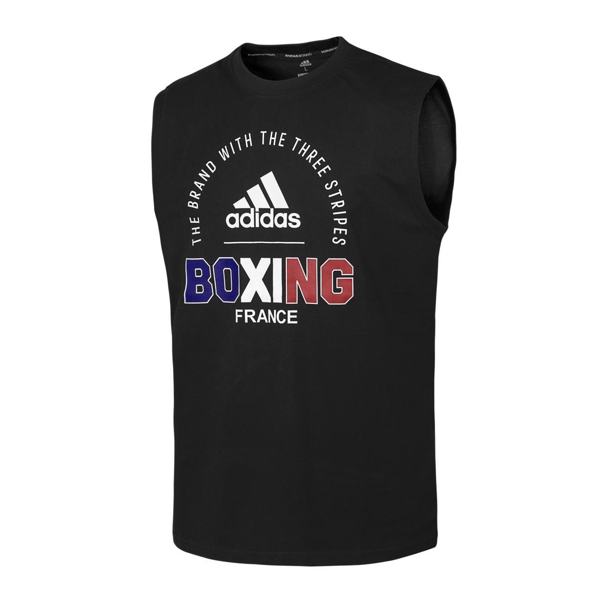 Débardeur Adidas Boxing France FFB - Noir