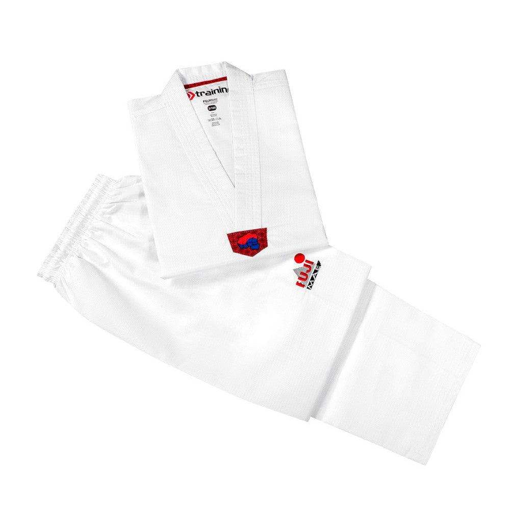 Dobok WT Training Col Blanc FUJIMAE en Promotion