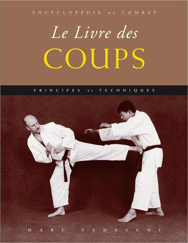 Encyclopédie du combat book cover showing martial artists demonstrating striking techniques by Marc Tedeschi