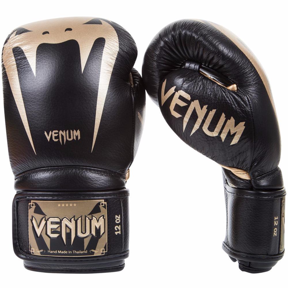 Gants de boxe Venum cuir Giant 3.0 Noir / or - VENUM2055