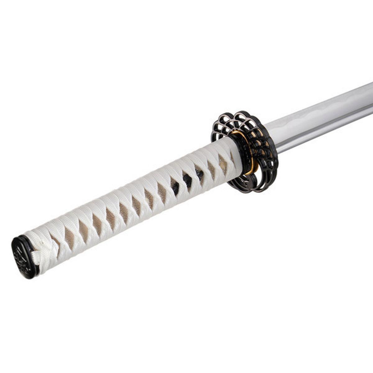 Katana en acier Bushiden - Practical Blanc 72.5 cm - Boutique des Arts Martiaux et Sports de Combat