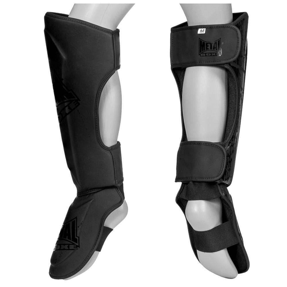 Protège Tibia-pieds Metal Boxe Blade Noir - MBPRO530N