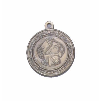 Médaille frappé judo argent