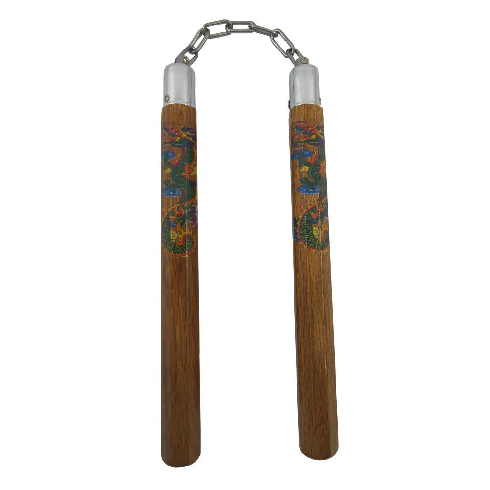 Nunchaku bois chaine octogonal Dojo Master