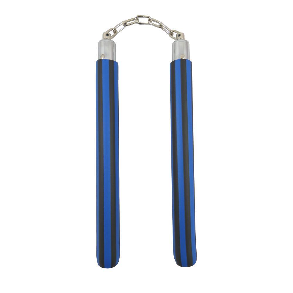 Nunchaku mousse chaîne rayé Dojo Master