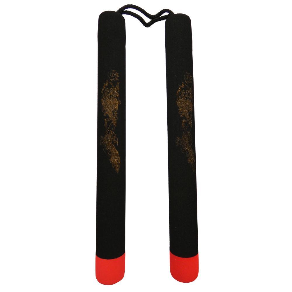 Nunchaku mousse antidérapante et corde Dojo Master