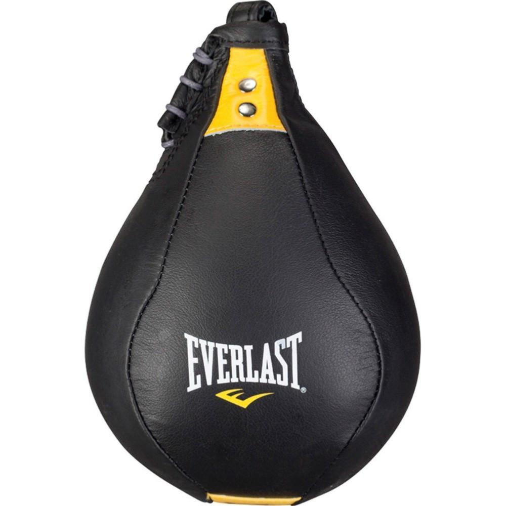Poire de Vitesse en Cuir Everlast Pro Kangourou - Noir