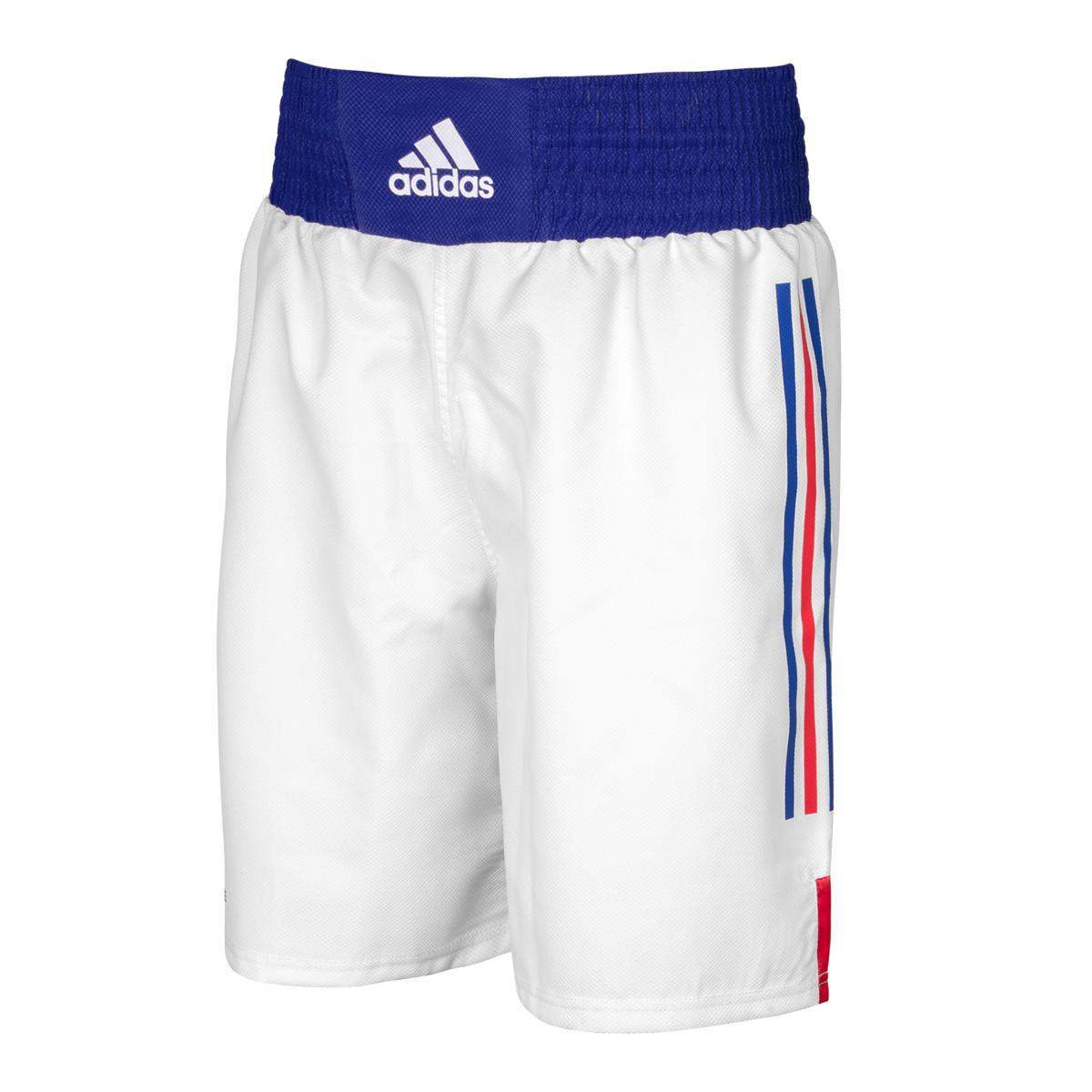 Short de Boxe Anglaise France Adidas FFB Bleu Blanc Rouge