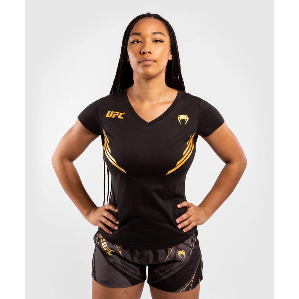 T-shirt femme UFC Venum Replica Champion Noir/or "épuisé"