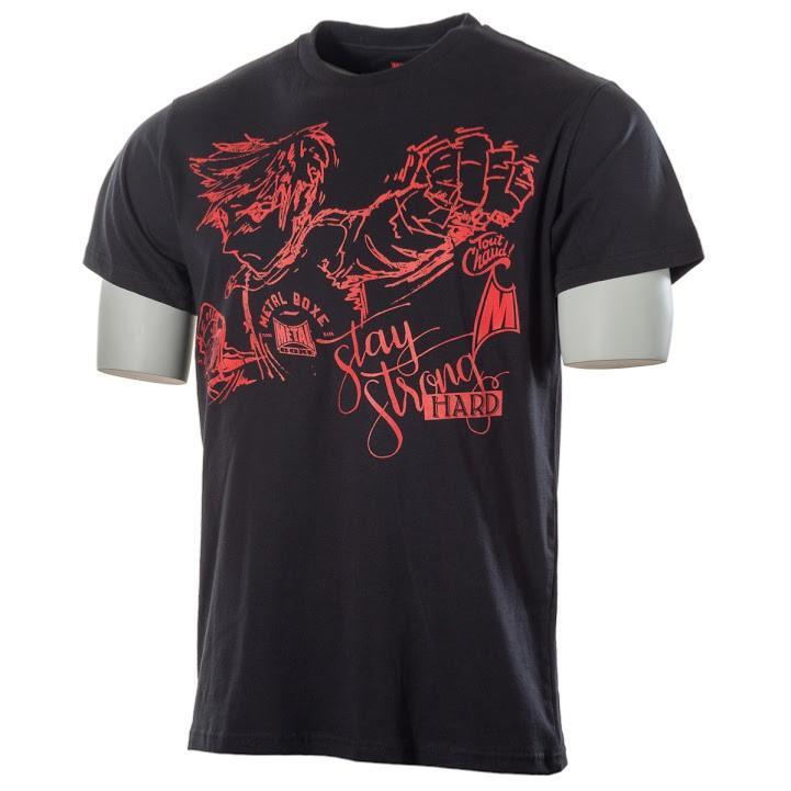 t-shirt-manga-noir-metal-boxe