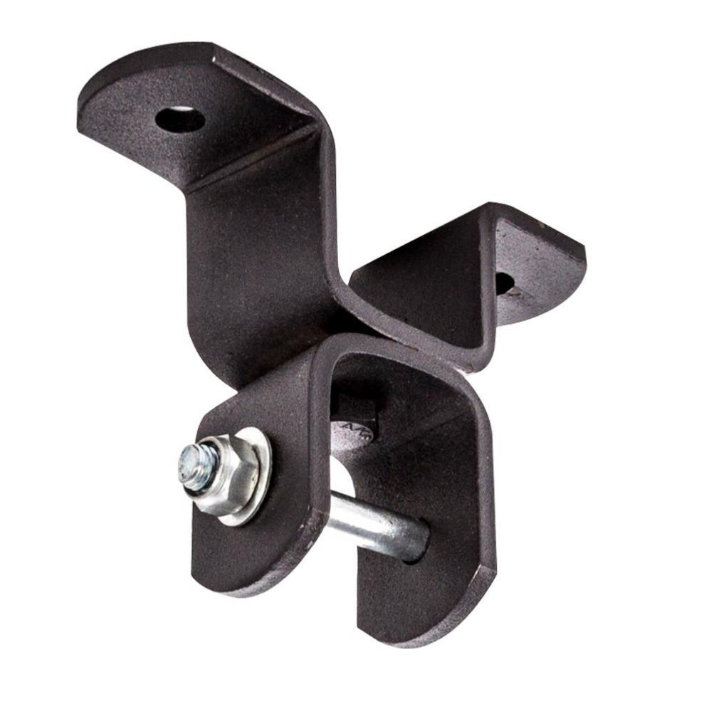 Attache plafond Metal Boxe en acier noir pour sac de frappe, résistant jusqu'à 80 kg.