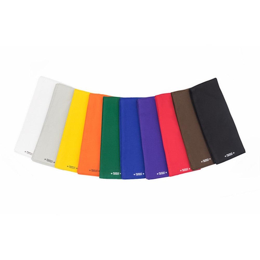 Set of FUJIMAE Kung Fu belts in multiple colors made of 100% cotton, suitable for Wu Shu and Tai Chi practice