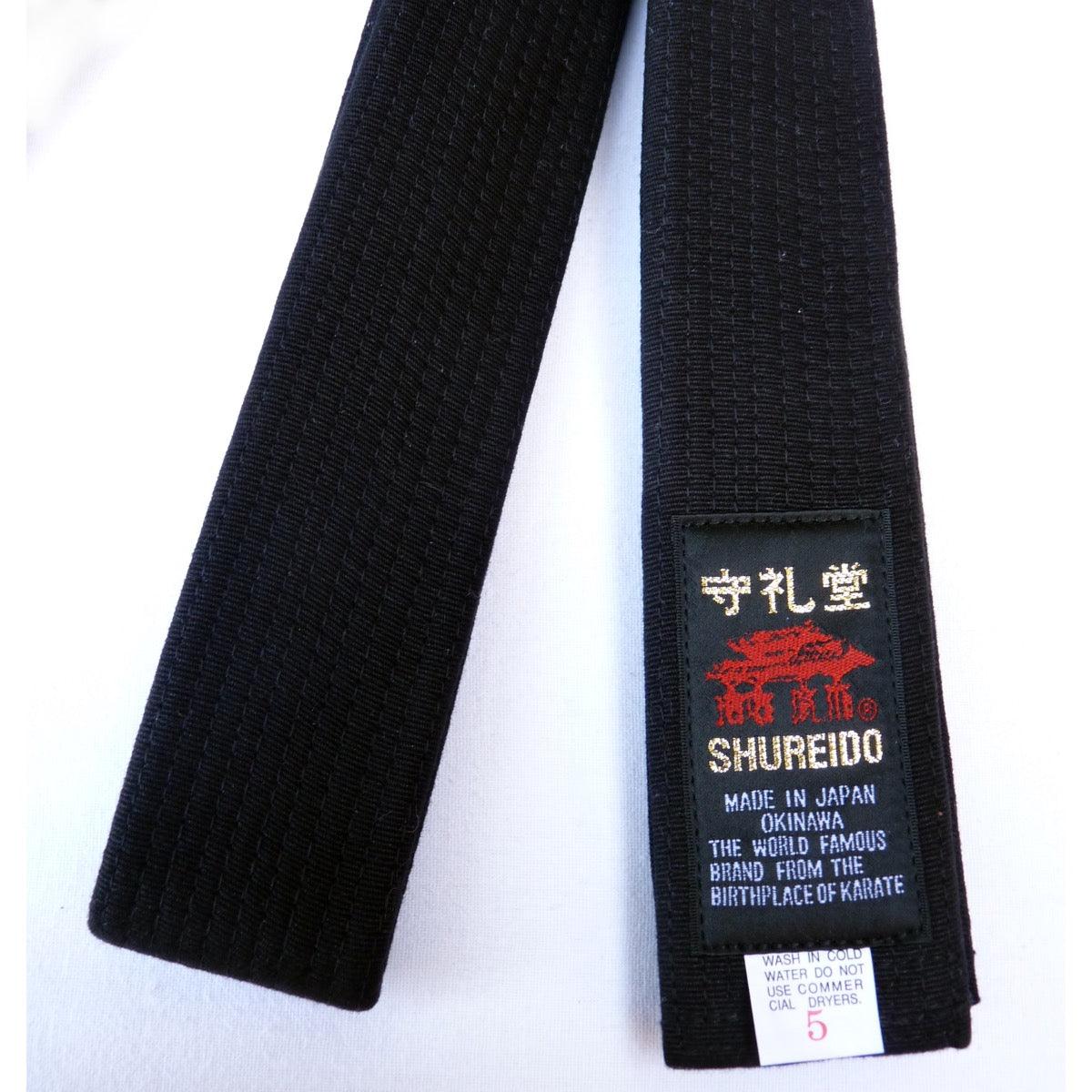 Ceinture noire Shureido Premium
