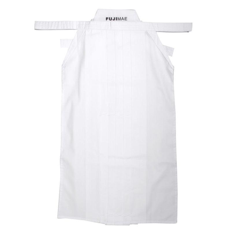 White Hakama FUJIMAE made of polyester and rayon for Iaïdo martial arts practice