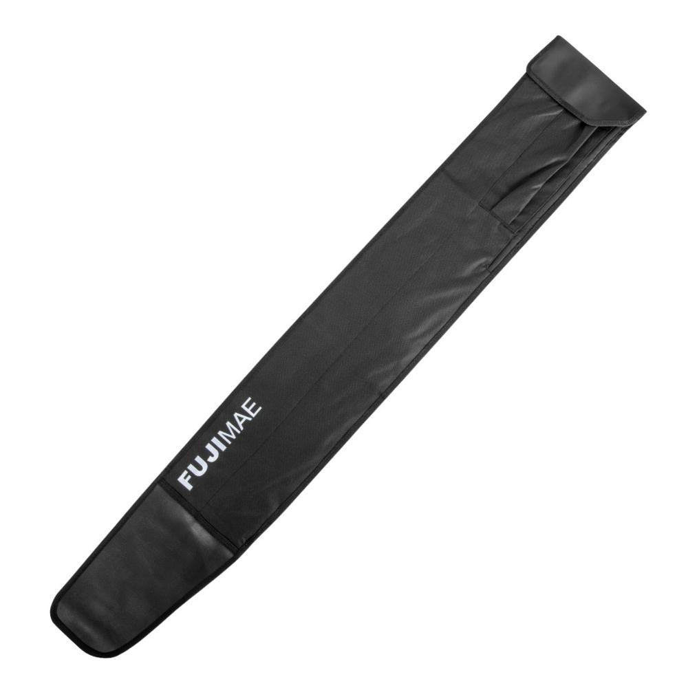 Black FUJIMAE padded transport case for Jo, Bokken, and Tanto martial arts weapons with shoulder strap and multiple compartments