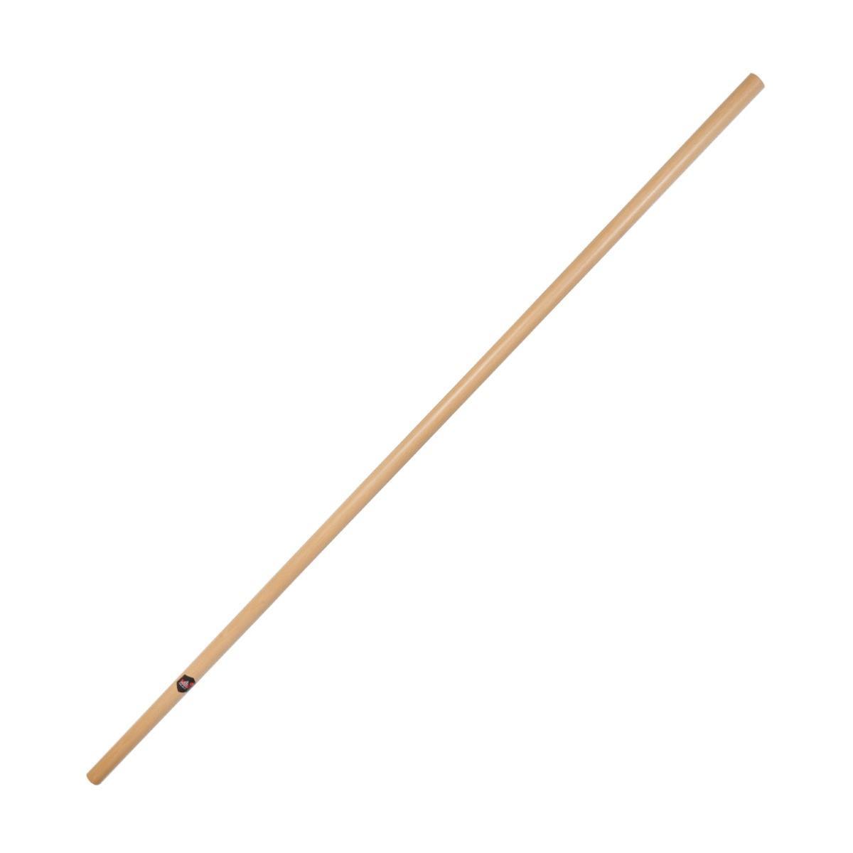 Jo Hêtre FUJIMAE wooden practice stick for Aikido and Kobudo, standard adult size, natural beech wood, 128 cm length.