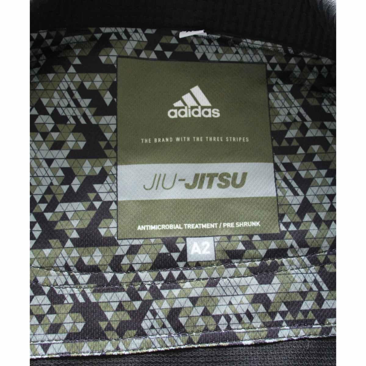 Adidas Jiu Jitsu Brésilien Gi label with antimicrobial treatment and camouflage pattern size A2