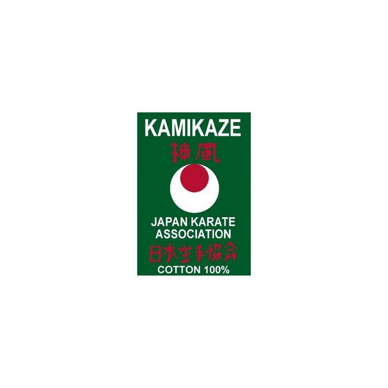 Kamikaze Japan Karate Association logo with 100% cotton label for Kimono de Karaté
