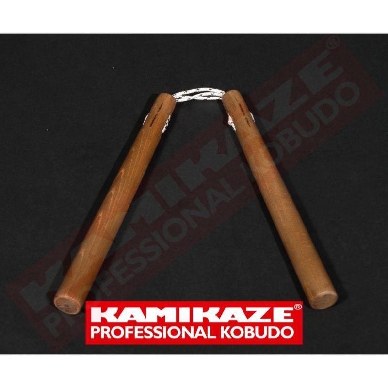 Nunchaku bois corde rond 33 cm - Kamikaze