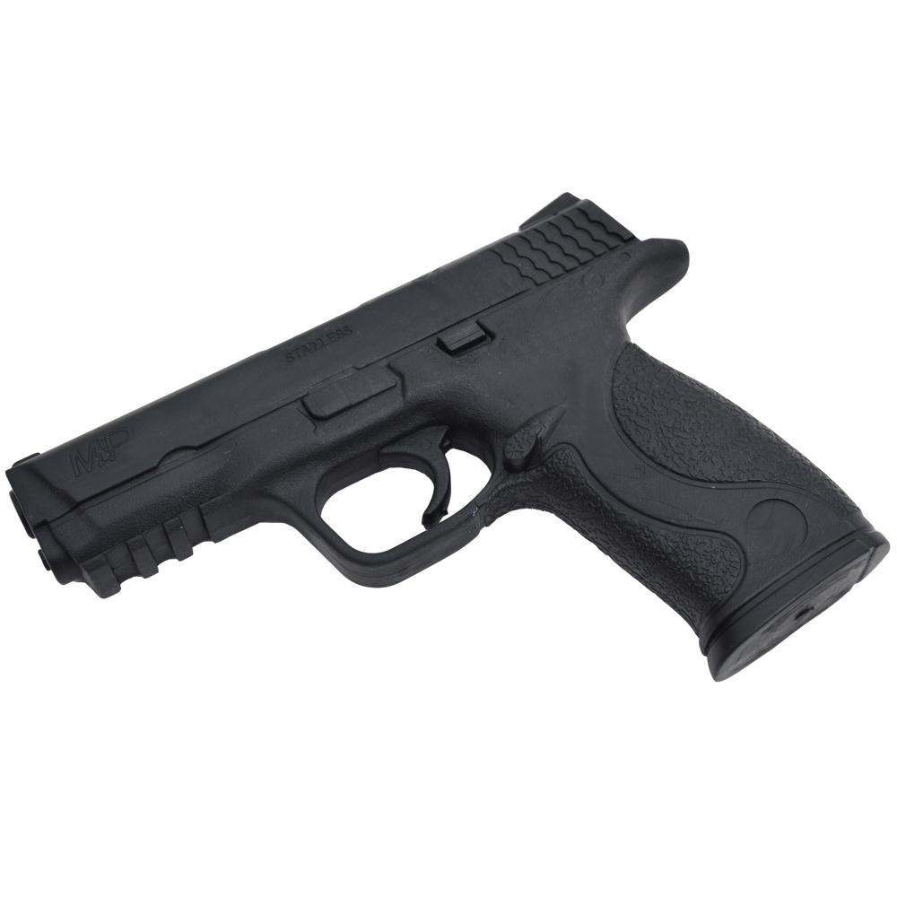 Black Smith & Wesson MP9 training pistol replica by Metal Boxe for self-defense practice and martial arts training
