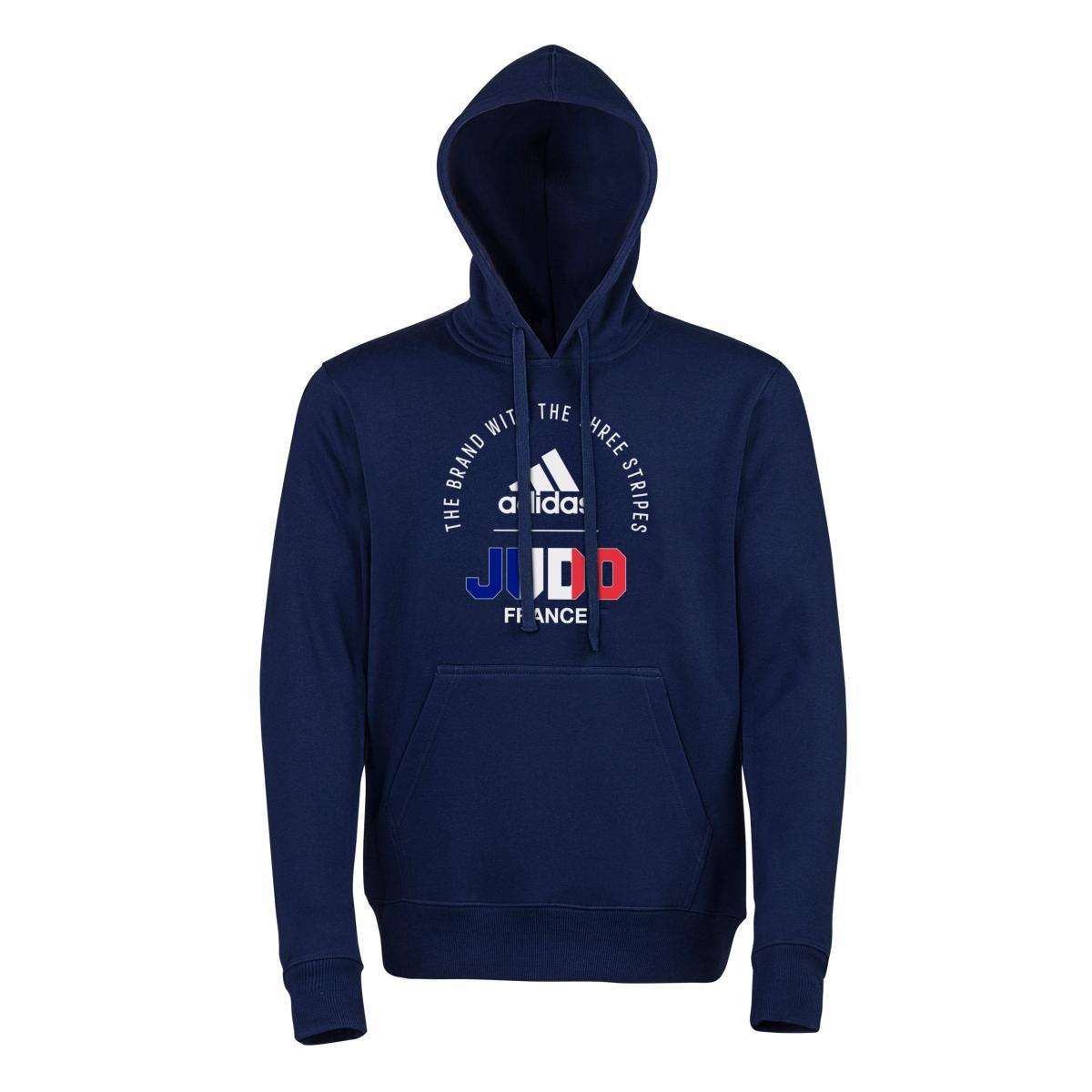 Sweat à capuche Adidas France Judo National Line pas cher