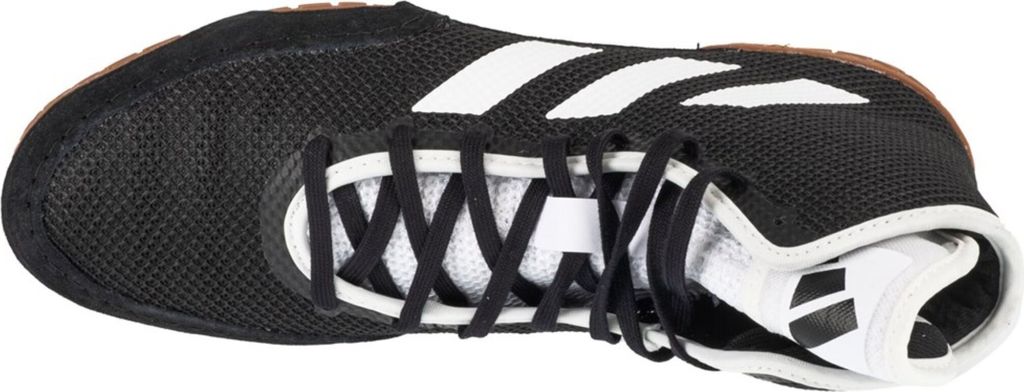 Chaussures de lutte adidas Tech Fall 2.0 Noir/Blanc vue de dessus