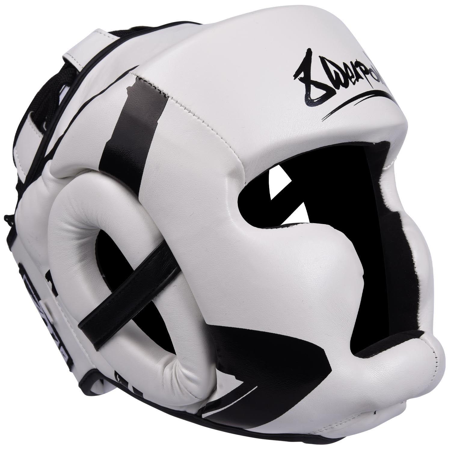 Casque de Boxe - 8 WEAPONS Unlimited - Blanc/Noir
