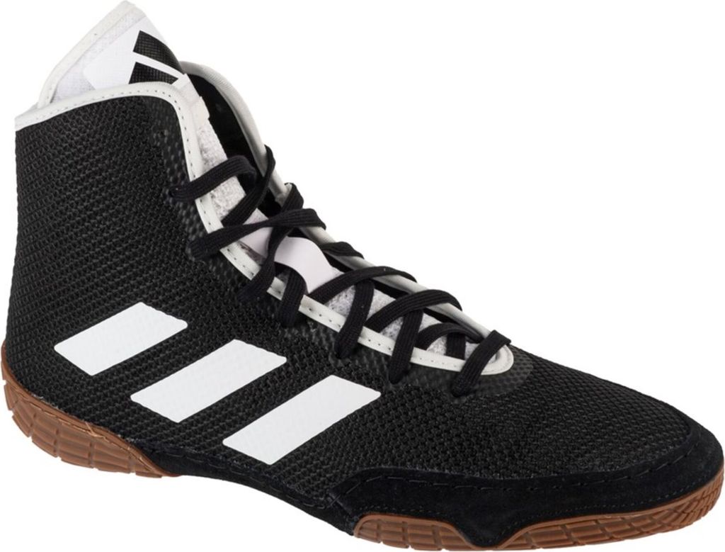 Chaussures de lutte adidas Tech Fall 2.0 Noir/Blanc vue de profil